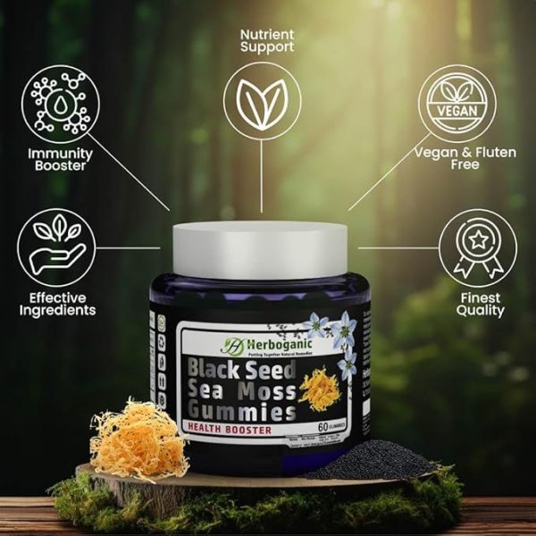 Sea Moss Gummies Black Seed 60ct - Image 3